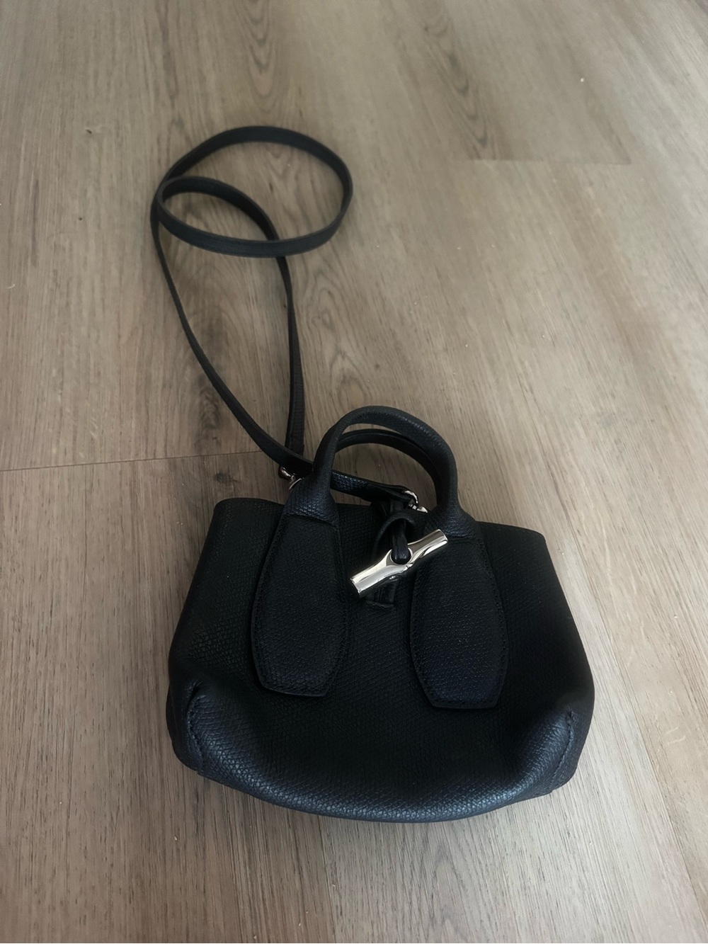 Longchamp Leather Roseau Crossbody Bag with Toggle - Picture 2 of 7